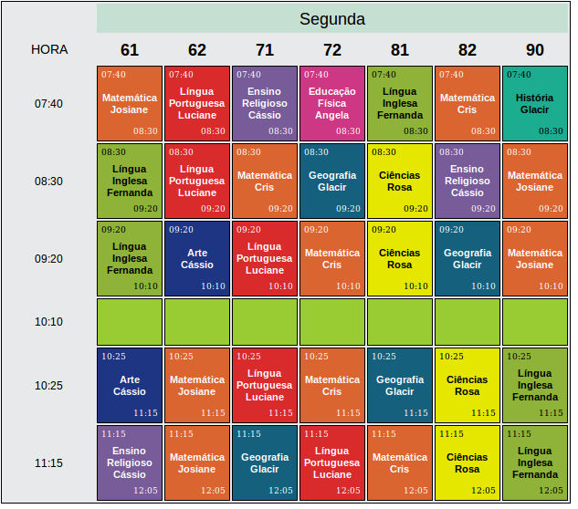 programa para hacer horarios escolares full